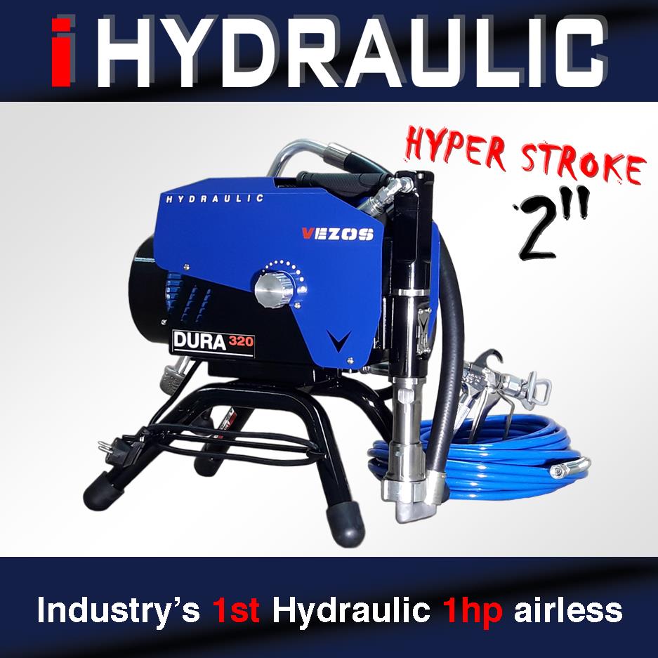 industry's 1st hydraulic 1hp airless paint sprayer - vezos