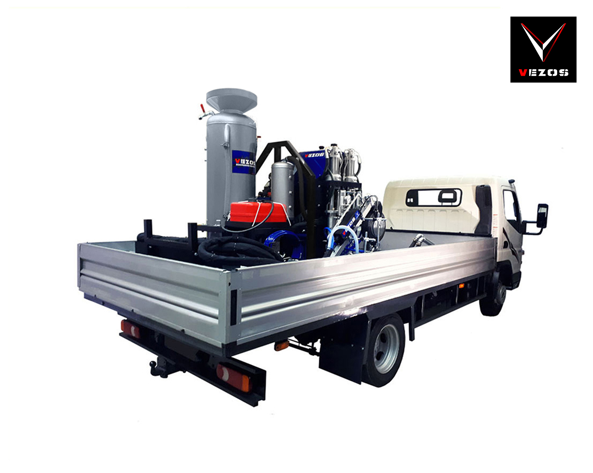 vezos line striping - road marking open box truck ROADMASTER 10