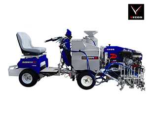 Self Propelled Line Striper PROSTRIPE 400 SP LINEMATIC DC - Selective Steering - 3 Paint Gun with FLIPDRIVE TB Rider